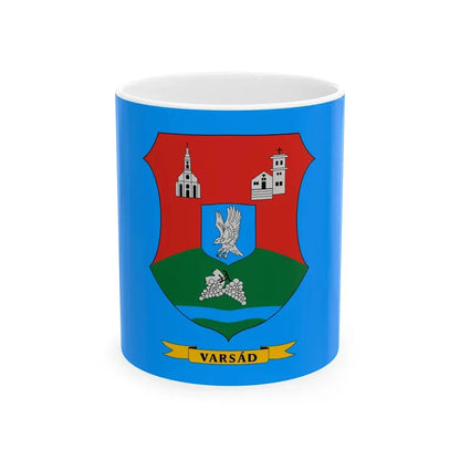 Flag of Varsad (Hungary) White Coffee Mug 11oz - Go Mug Yourself