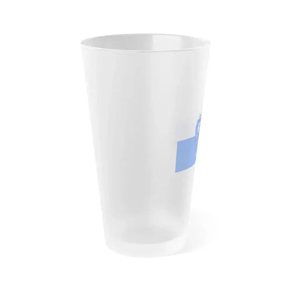 Flag of Vas County Hungary - Frosted Pint Glass 16oz - Go Mug Yourself