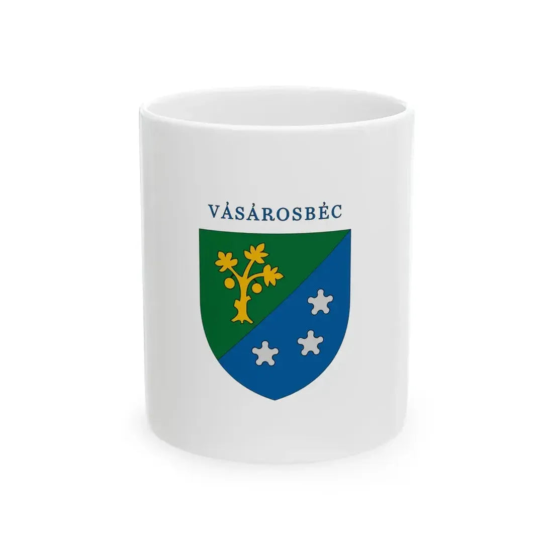 Flag of Vasarosbec (Hungary) White Coffee Mug 11oz - Go Mug Yourself