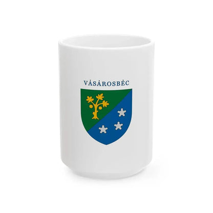 Flag of Vasarosbec (Hungary) White Coffee Mug 15oz - Go Mug Yourself