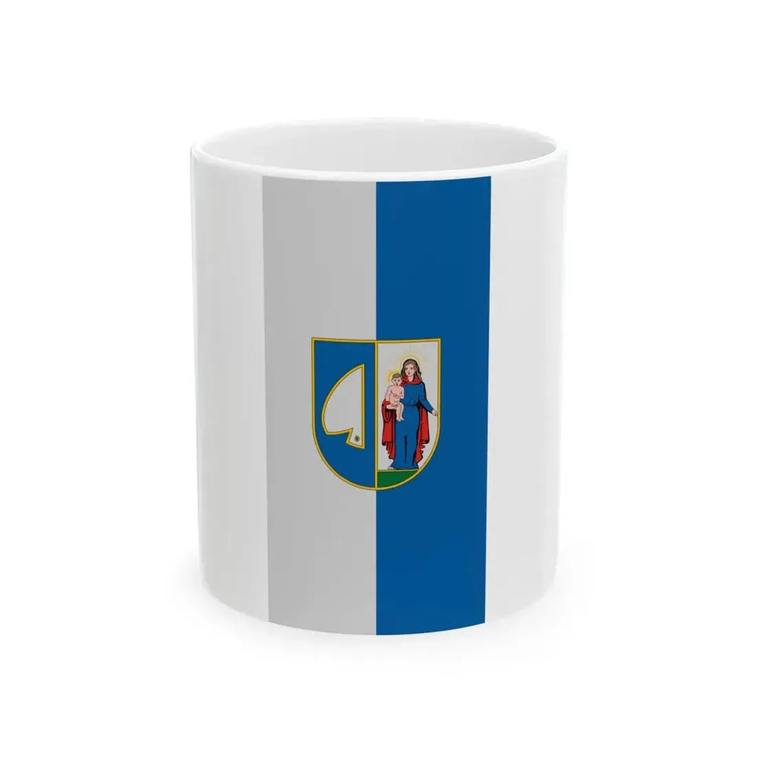 Flag of Vasboldogasszony (Hungary) White Coffee Mug 11oz - Go Mug Yourself