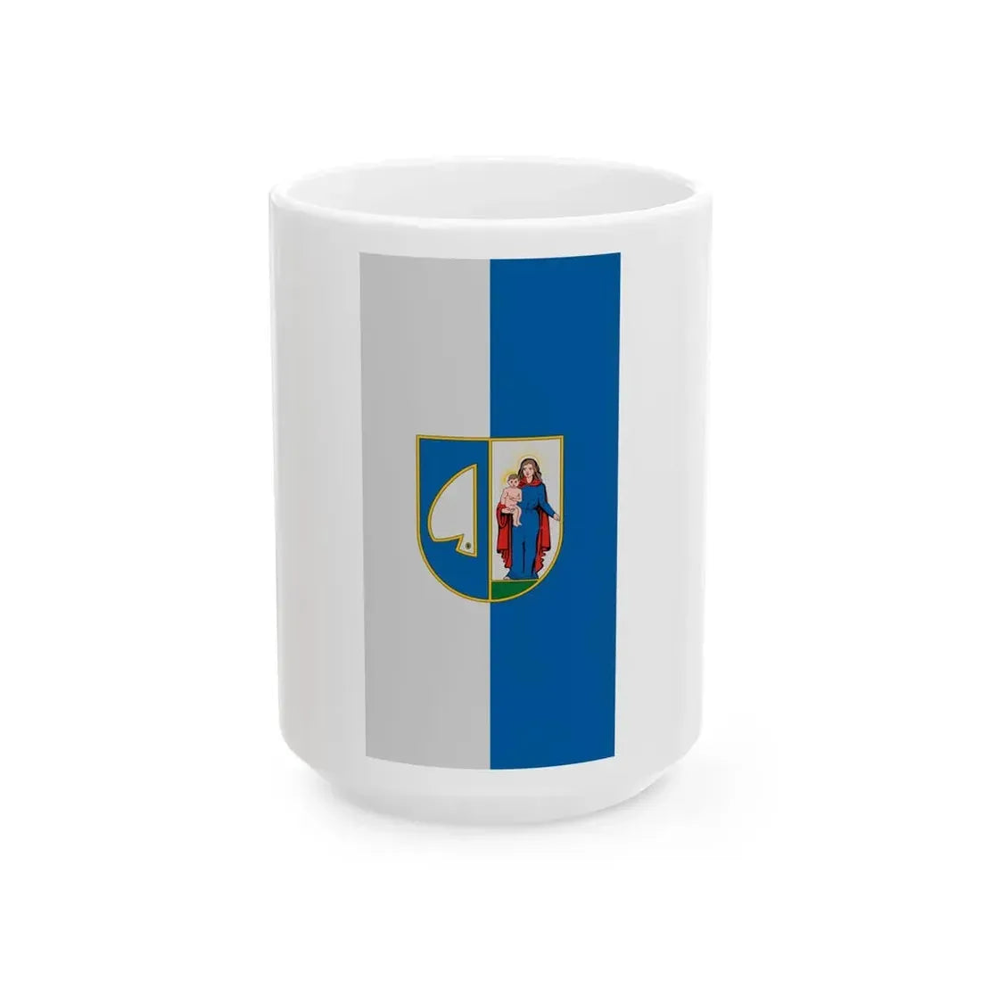 Flag of Vasboldogasszony (Hungary) White Coffee Mug 15oz - Go Mug Yourself