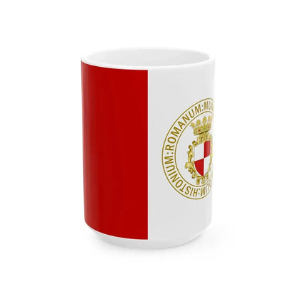 Flag of Vasto (Italy) White Coffee Mug 15oz - Go Mug Yourself