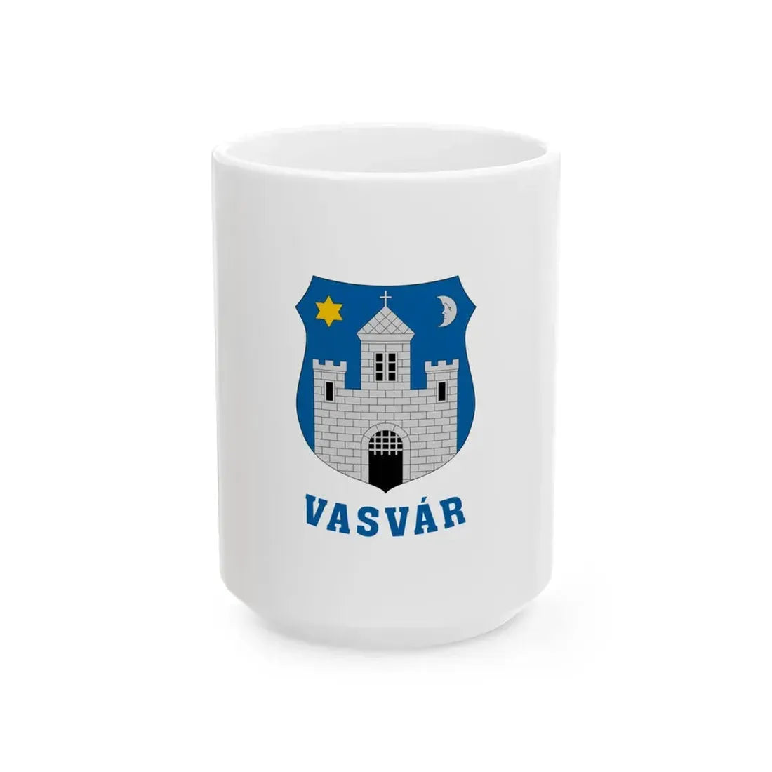 Flag of Vasvar (Hungary) White Coffee Mug 15oz - Go Mug Yourself