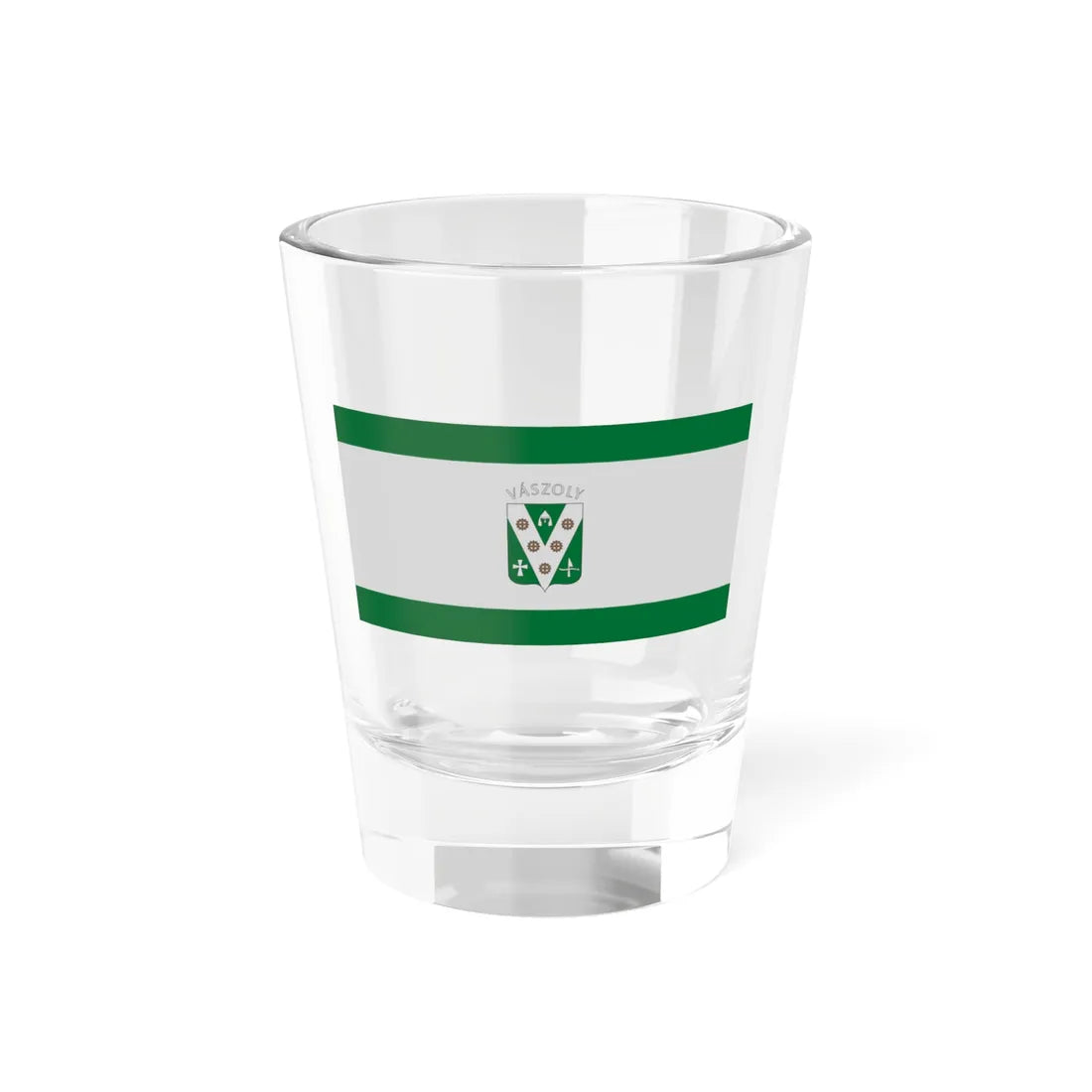 Flag of Vaszoly (Hungary) Shot Glass 1.5oz 1.5oz - Go Mug Yourself