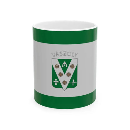 Flag of Vaszoly (Hungary) White Coffee Mug 11oz - Go Mug Yourself