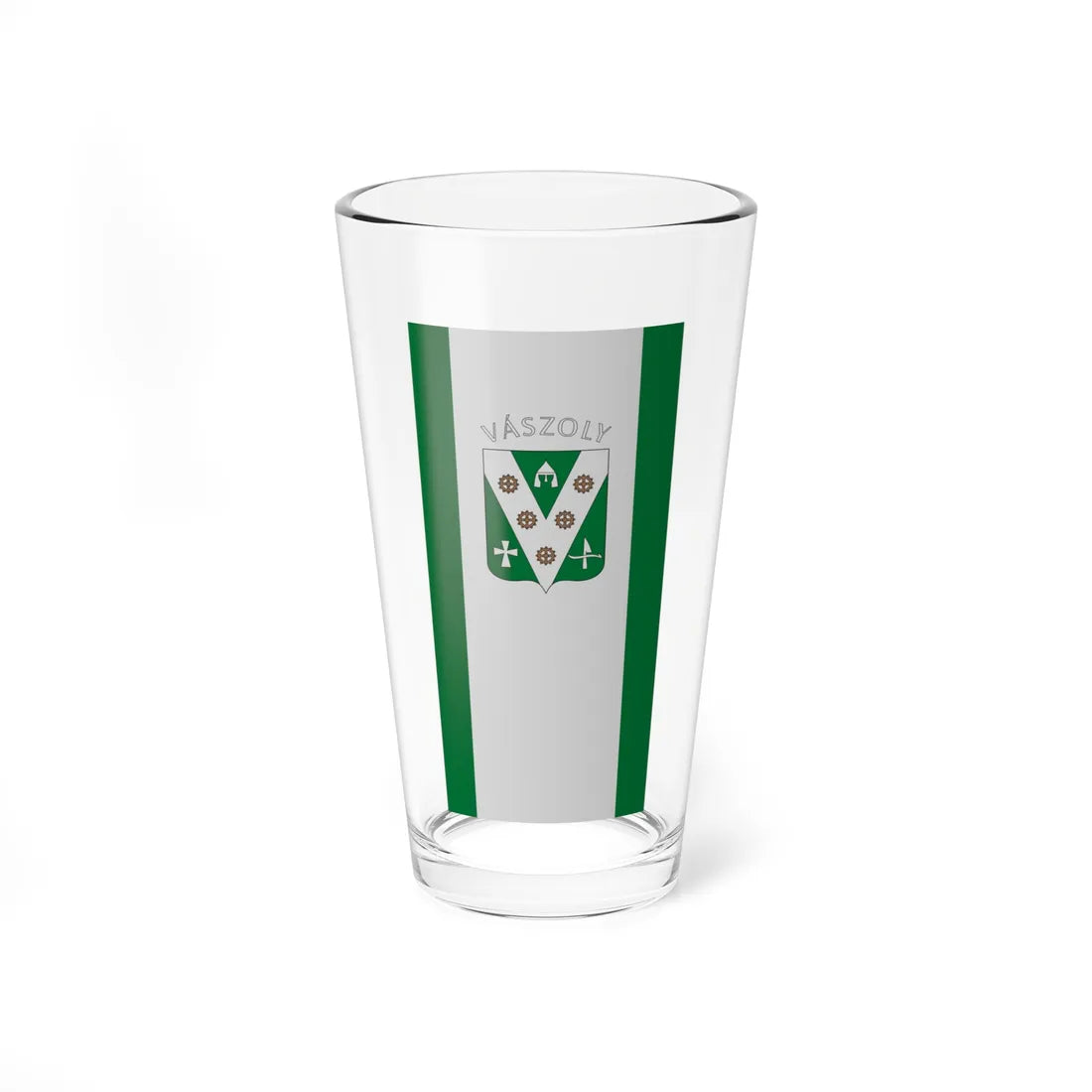 Flag of Vaszoly vertical (Hungary) Pint Glass 16oz 16oz - Go Mug Yourself