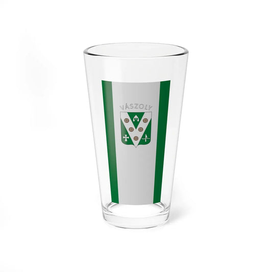 Flag of Vaszoly vertical (Hungary) Pint Glass 16oz 16oz - Go Mug Yourself