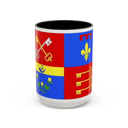 Flag of Vaucluse France 2 - Accent Coffee Mug 15oz Black - Go Mug Yourself