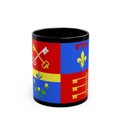 Flag of Vaucluse France 2 - Black Coffee Mug-11oz-Go Mug Yourself