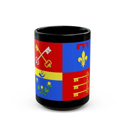 Flag of Vaucluse France 2 - Black Coffee Mug-15oz-Go Mug Yourself