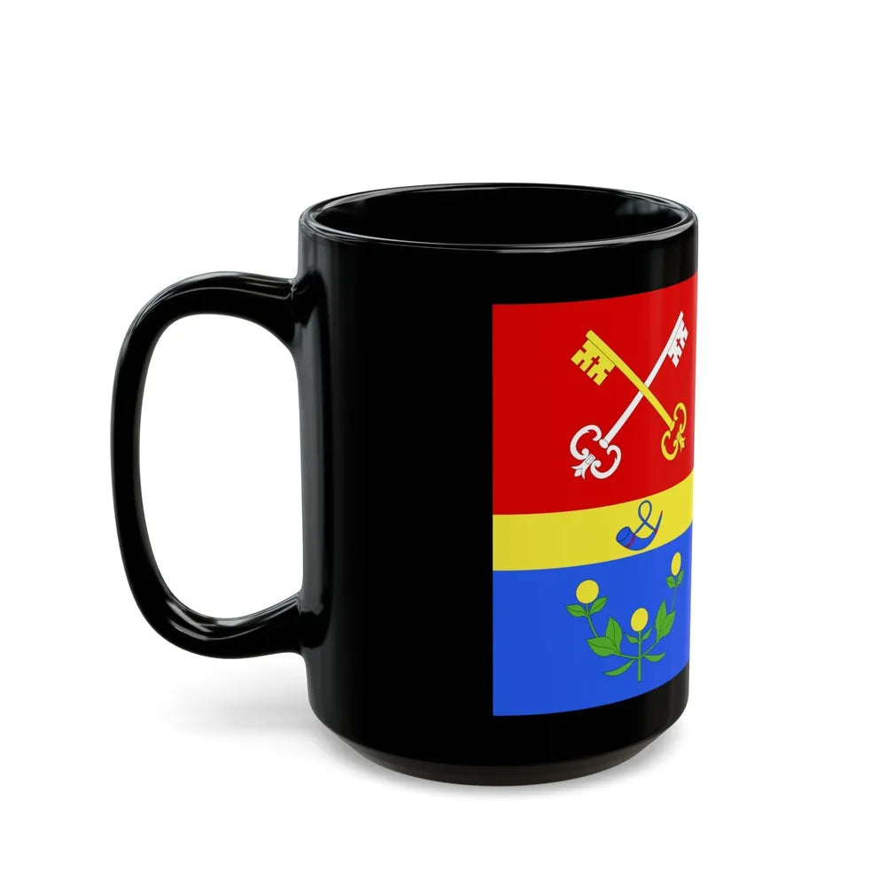 Flag of Vaucluse France 2 - Black Coffee Mug-Go Mug Yourself