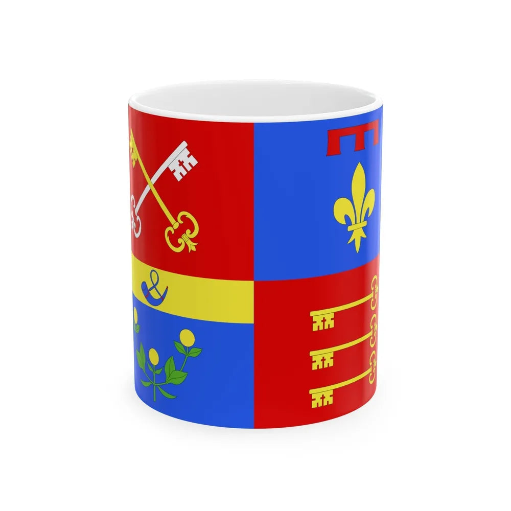 Flag of Vaucluse France 2 - White Coffee Mug-11oz-Go Mug Yourself