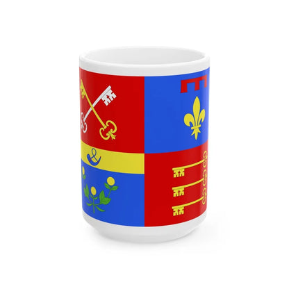 Flag of Vaucluse France 2 - White Coffee Mug-15oz-Go Mug Yourself