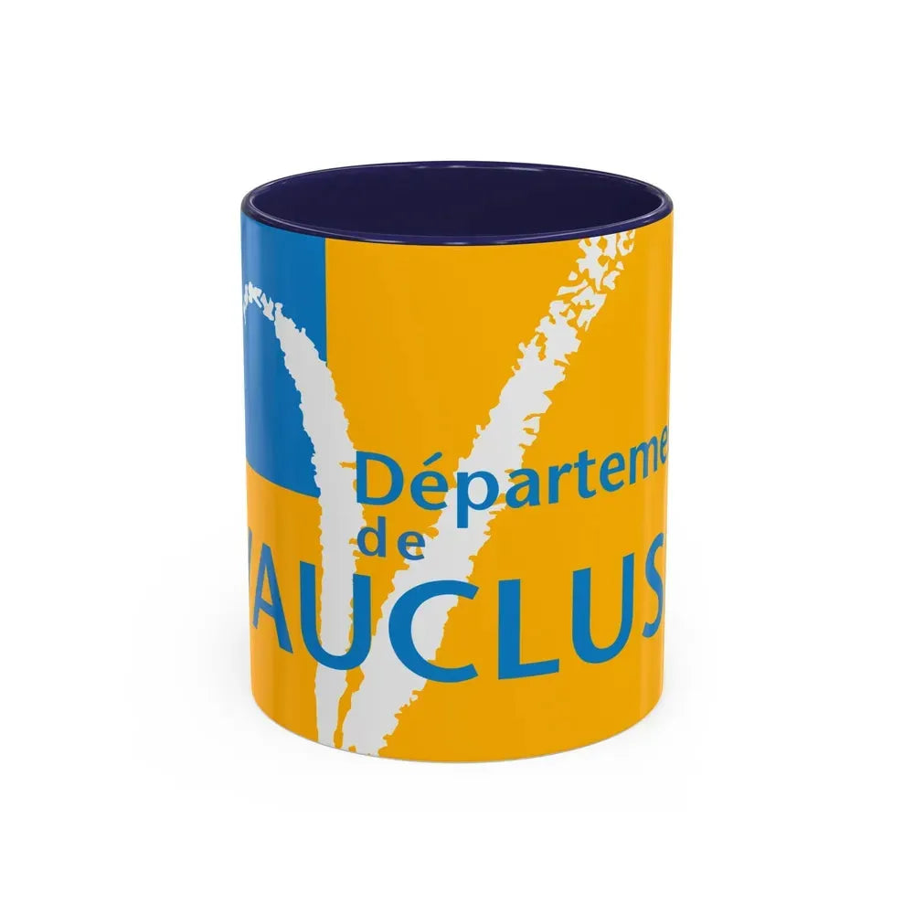 Flag of Vaucluse France - Accent Coffee Mug 11oz Navy - Go Mug Yourself