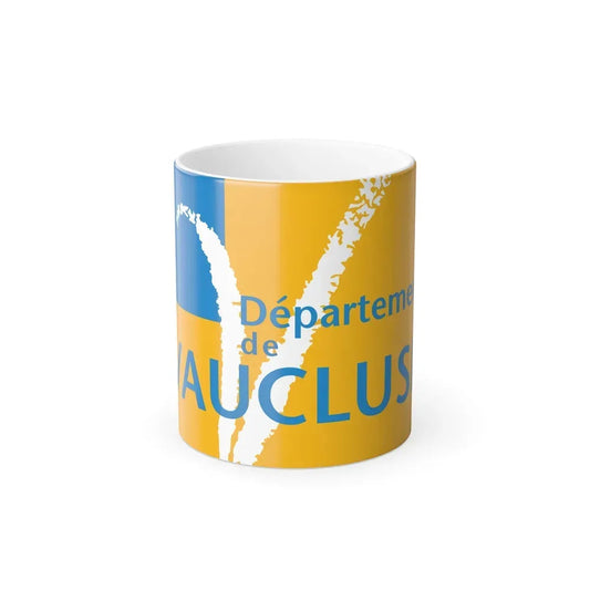 Flag of Vaucluse France - Color Changing Coffee Mug 11oz - Go Mug Yourself