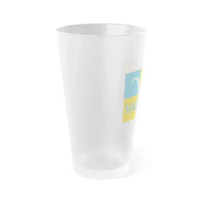 Flag of Vaucluse France - Frosted Pint Glass 16oz - Go Mug Yourself