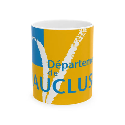 Flag of Vaucluse France - White Coffee Mug-11oz-Go Mug Yourself