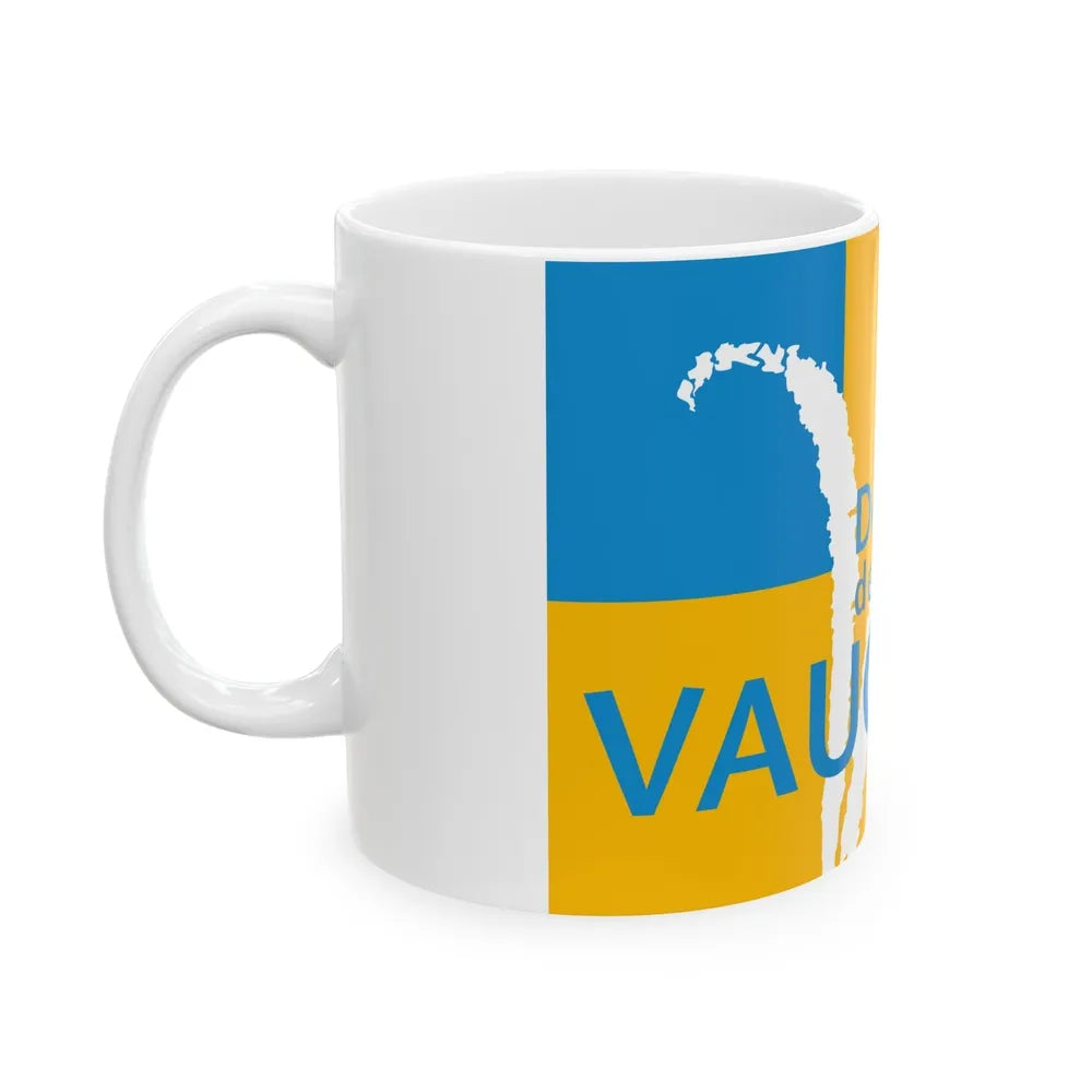 Flag of Vaucluse France - White Coffee Mug-Go Mug Yourself