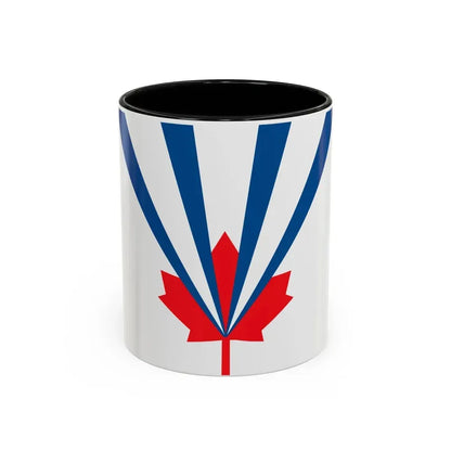 Flag of Vaughan Ontario Canada - Accent Coffee Mug 11oz Black - Go Mug Yourself