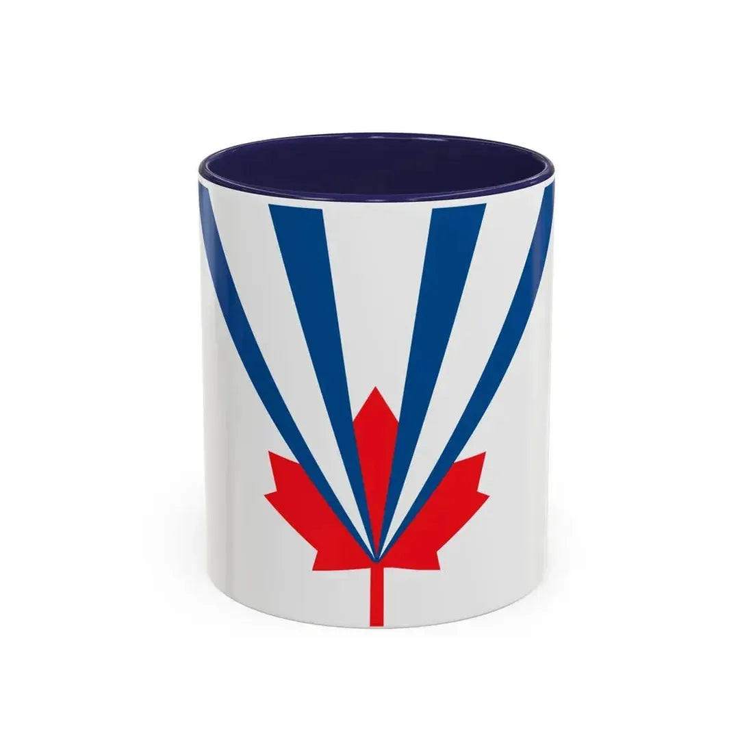 Flag of Vaughan Ontario Canada - Accent Coffee Mug 11oz Navy - Go Mug Yourself