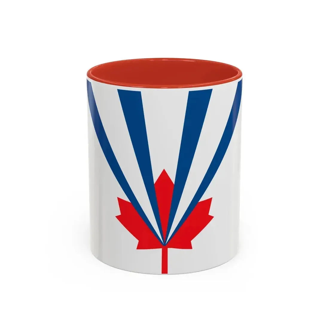 Flag of Vaughan Ontario Canada - Accent Coffee Mug 11oz Red - Go Mug Yourself