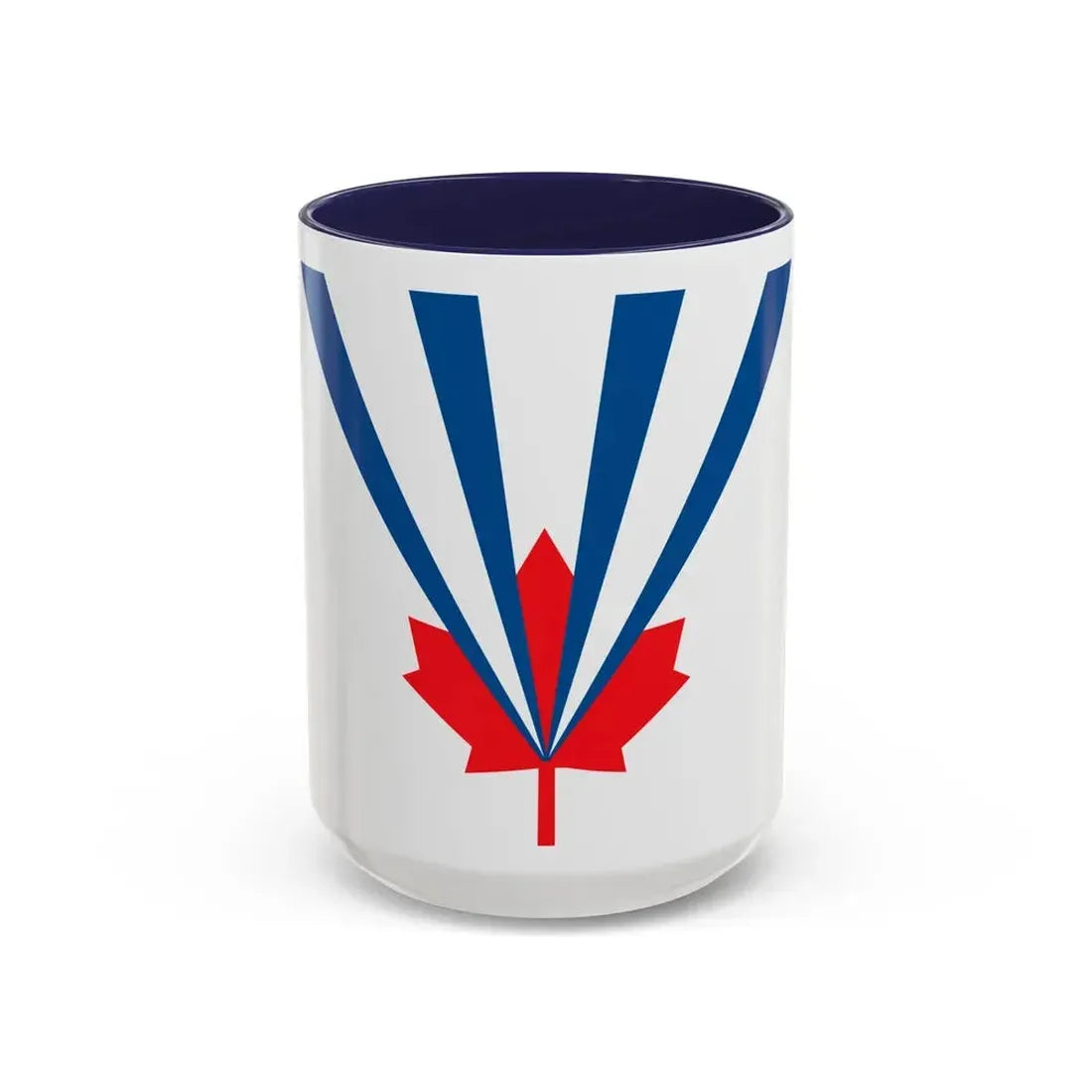 Flag of Vaughan Ontario Canada - Accent Coffee Mug 15oz Navy - Go Mug Yourself