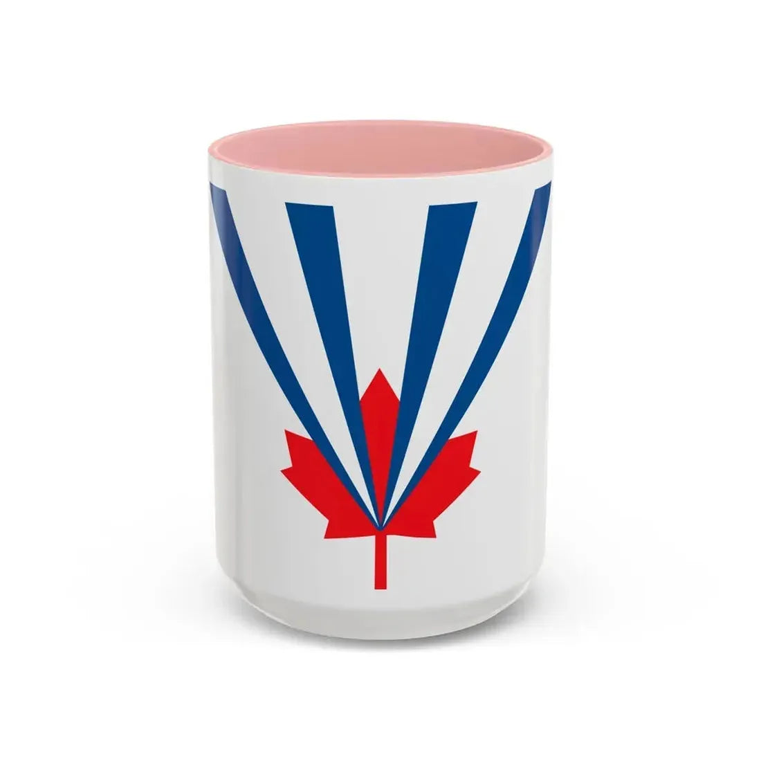 Flag of Vaughan Ontario Canada - Accent Coffee Mug 15oz Pink - Go Mug Yourself