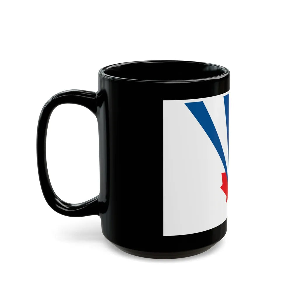 Flag of Vaughan Ontario Canada - Black Coffee Mug-Go Mug Yourself