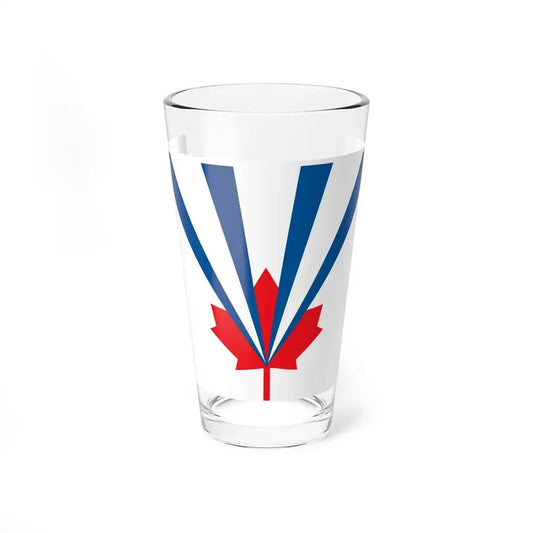 Flag of Vaughan Ontario Canada - Pint Glass 16oz 16oz - Go Mug Yourself