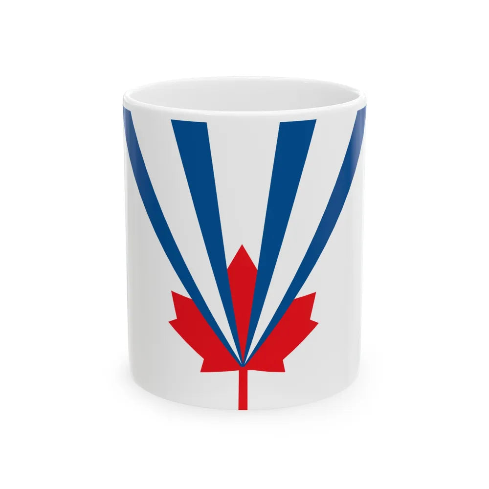 Flag of Vaughan Ontario Canada - White Coffee Mug-11oz-Go Mug Yourself