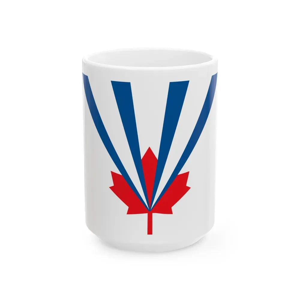 Flag of Vaughan Ontario Canada - White Coffee Mug 15oz - Go Mug Yourself