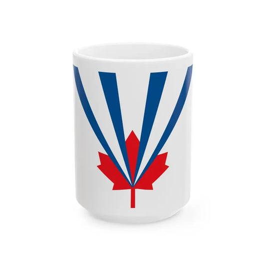 Flag of Vaughan Ontario Canada - White Coffee Mug 15oz - Go Mug Yourself