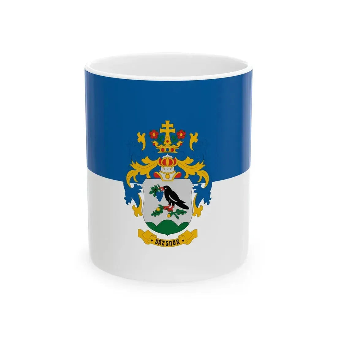 Flag of Vazsnok (Hungary) White Coffee Mug 11oz - Go Mug Yourself