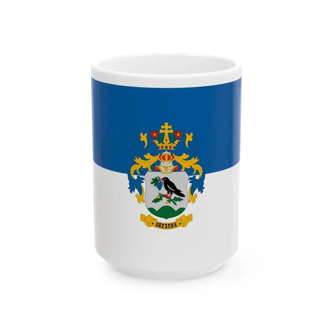 Flag of Vazsnok (Hungary) White Coffee Mug 15oz - Go Mug Yourself