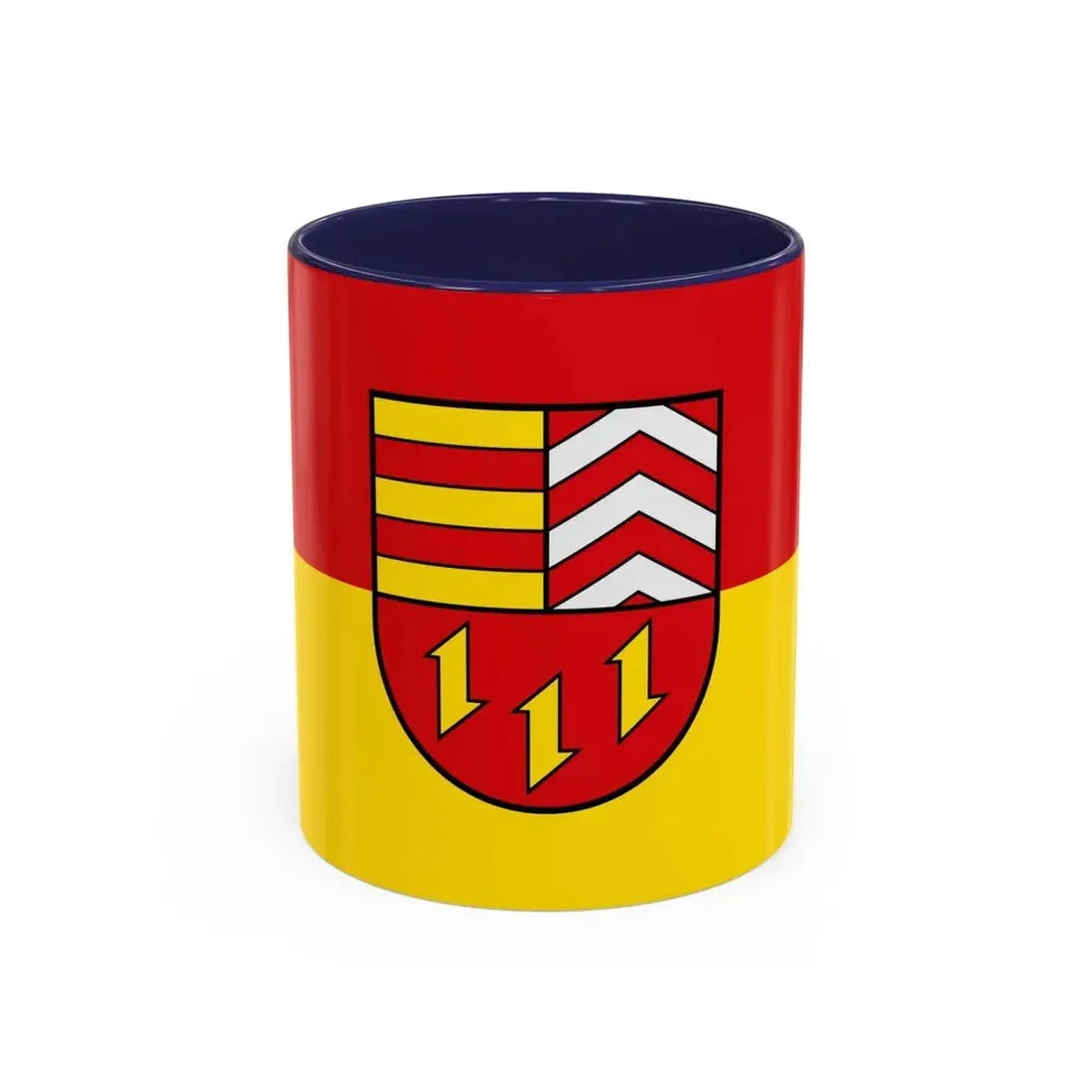 Flag of Vechta Germany - Accent Coffee Mug 11oz Navy - Go Mug Yourself