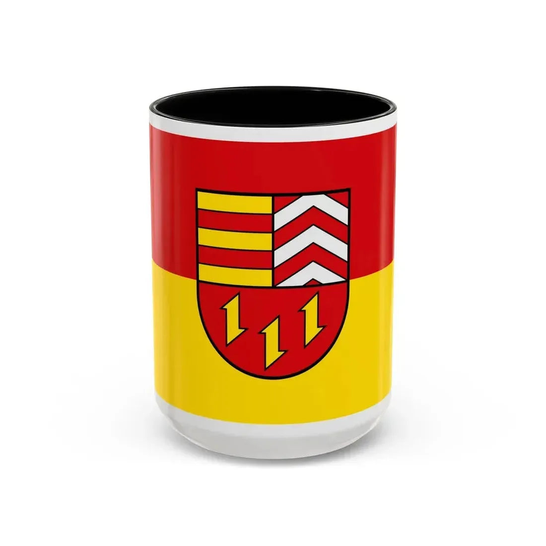 Flag of Vechta Germany - Accent Coffee Mug 15oz Black - Go Mug Yourself