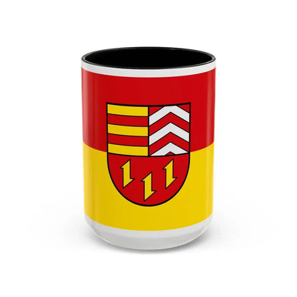 Flag of Vechta Germany - Accent Coffee Mug 15oz Black - Go Mug Yourself