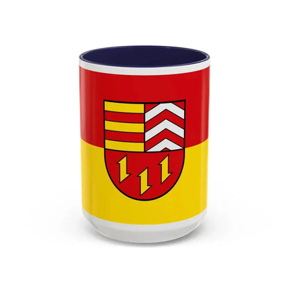 Flag of Vechta Germany - Accent Coffee Mug 15oz Navy - Go Mug Yourself