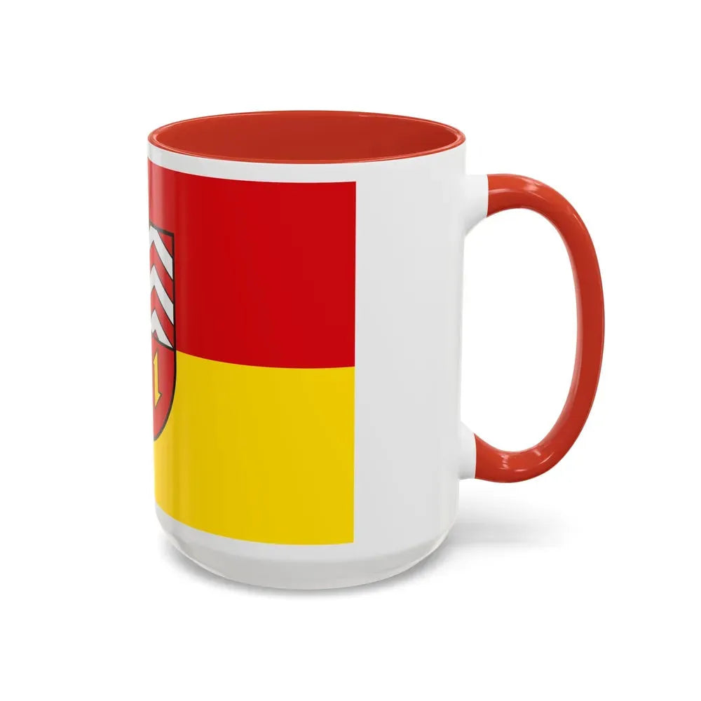 Flag of Vechta Germany - Accent Coffee Mug - Go Mug Yourself