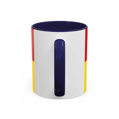 Flag of Vechta Germany - Accent Coffee Mug - Go Mug Yourself