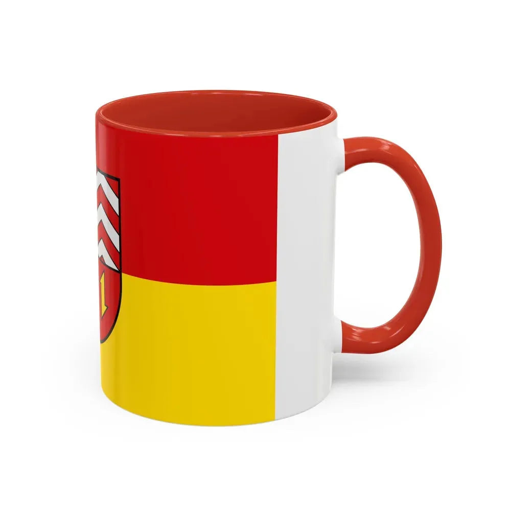 Flag of Vechta Germany - Accent Coffee Mug - Go Mug Yourself