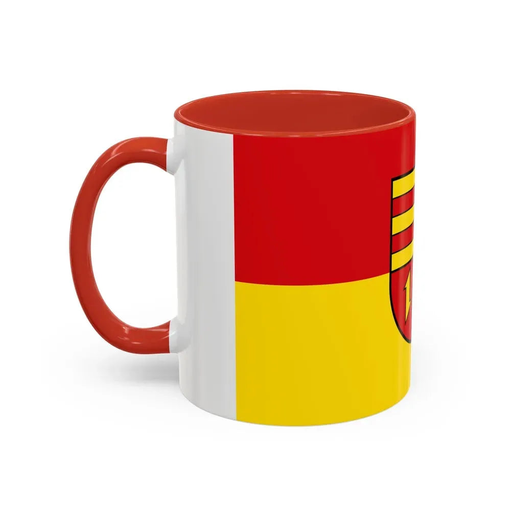 Flag of Vechta Germany - Accent Coffee Mug - Go Mug Yourself