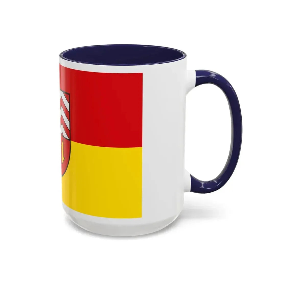 Flag of Vechta Germany - Accent Coffee Mug - Go Mug Yourself