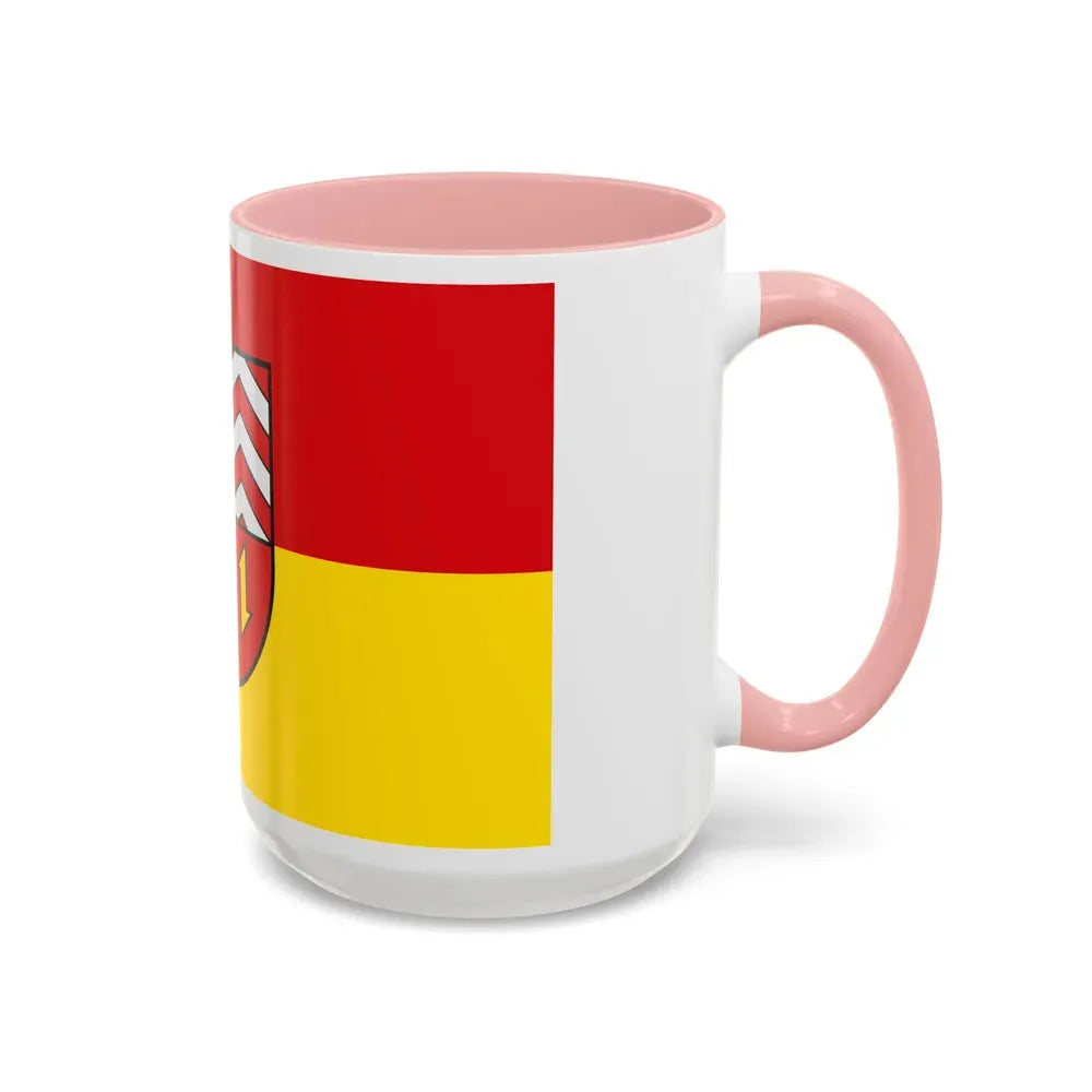 Flag of Vechta Germany - Accent Coffee Mug - Go Mug Yourself