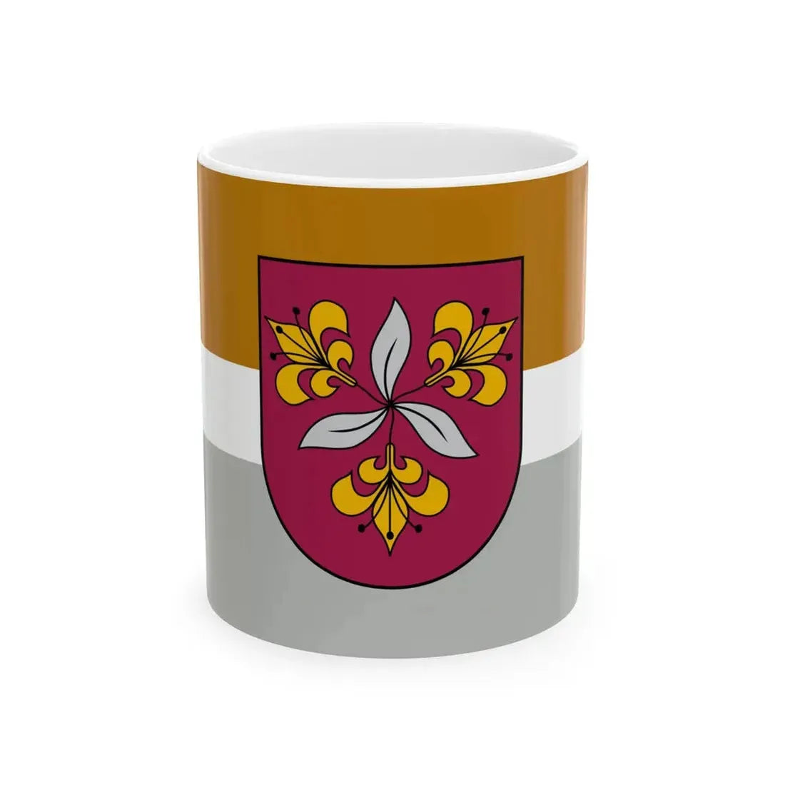 Flag of Vecumnieku novads (Latvia) White Coffee Mug 11oz - Go Mug Yourself