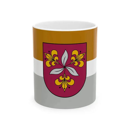 Flag of Vecumnieku novads (Latvia) White Coffee Mug 11oz - Go Mug Yourself