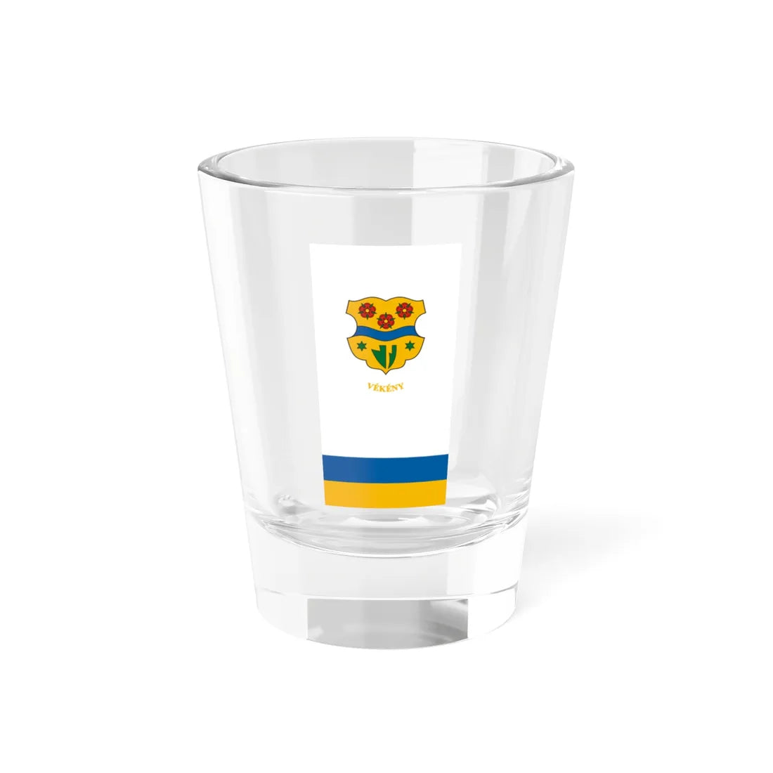 Flag of Vekeny (Hungary) Shot Glass 1.5oz 1.5oz - Go Mug Yourself