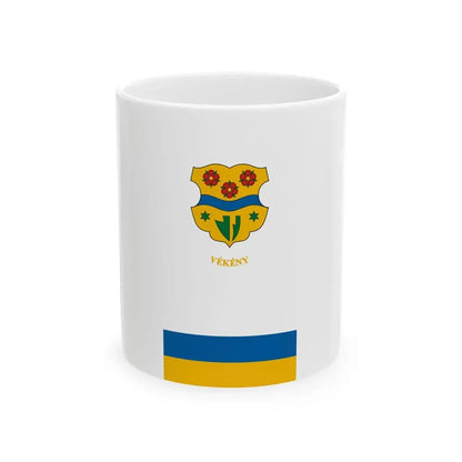 Flag of Vekeny (Hungary) White Coffee Mug 11oz - Go Mug Yourself