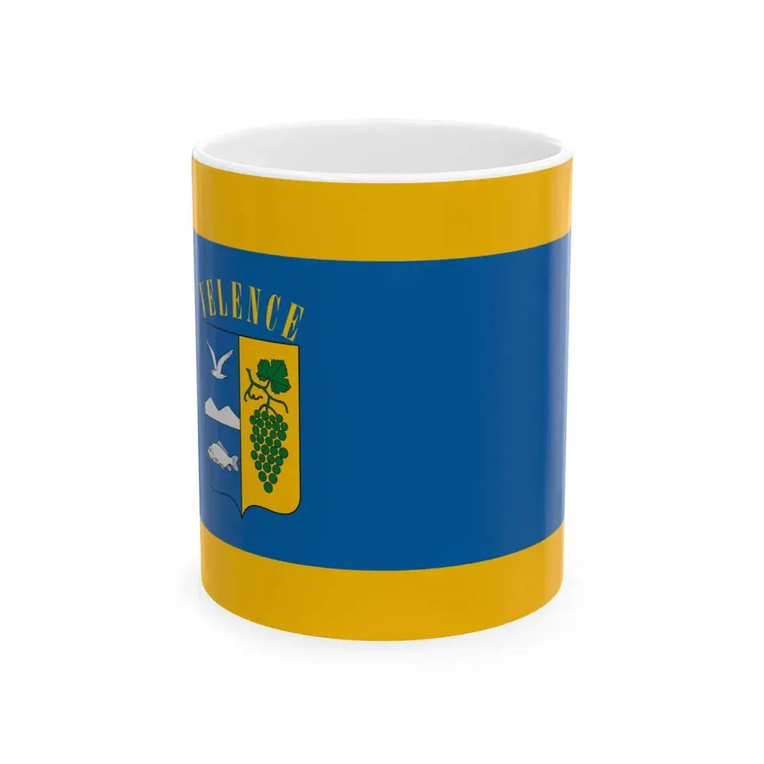 Flag of Velence (Hungary) White Coffee Mug 11oz - Go Mug Yourself